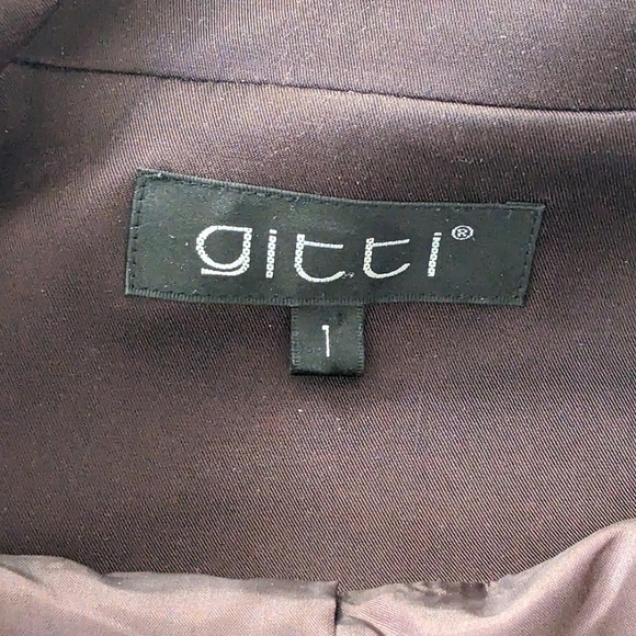 Gitti brown fall jacket. Size small - Picture 3 of 5
